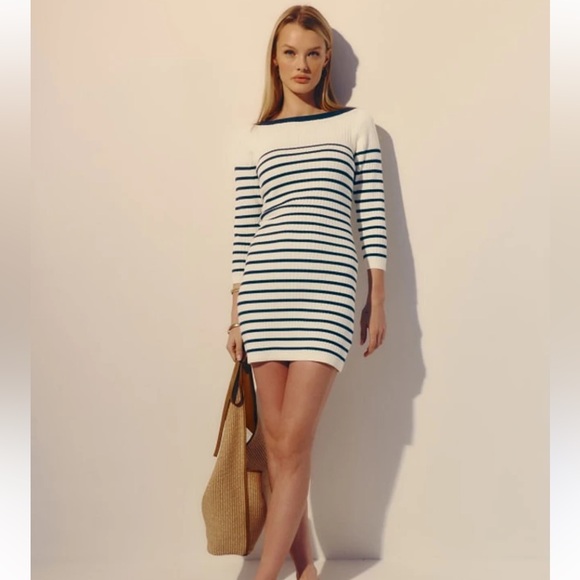 Reformation Ines Ribbed Sweater Dress - Picture 3 of 9